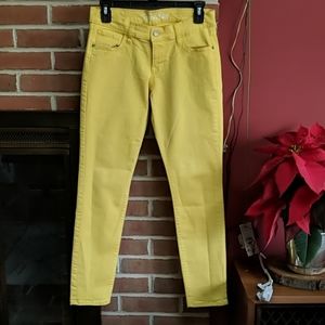 Old Navy Rockstar Yellow Skinny Jeans